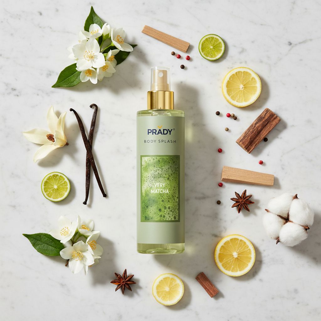 PRADY BODY SPLASH Very Matcha 250ml - ingredients