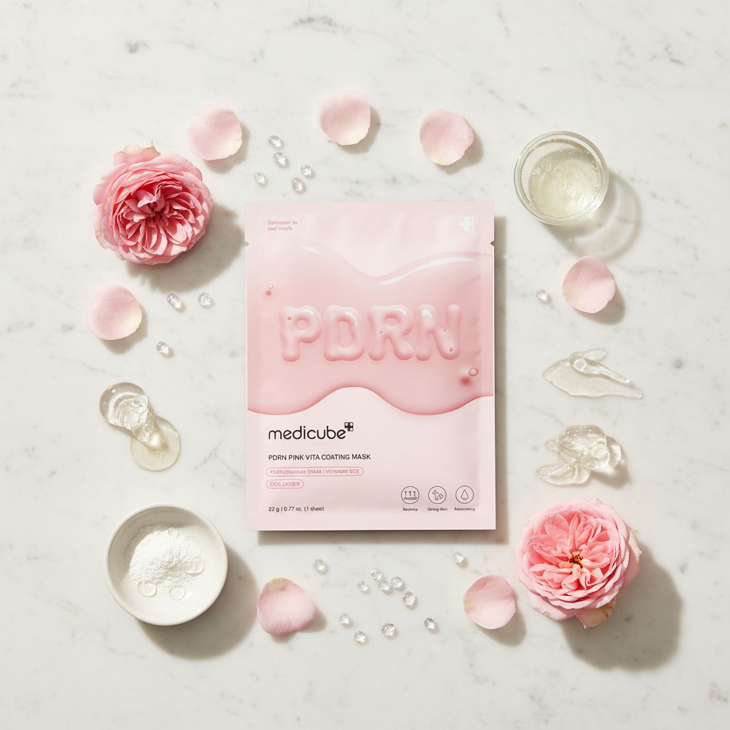 Medicube [EUP] PDRN PINK VITA COATING MASK 22G — Masque revitalisant peau éclatante - ingredients