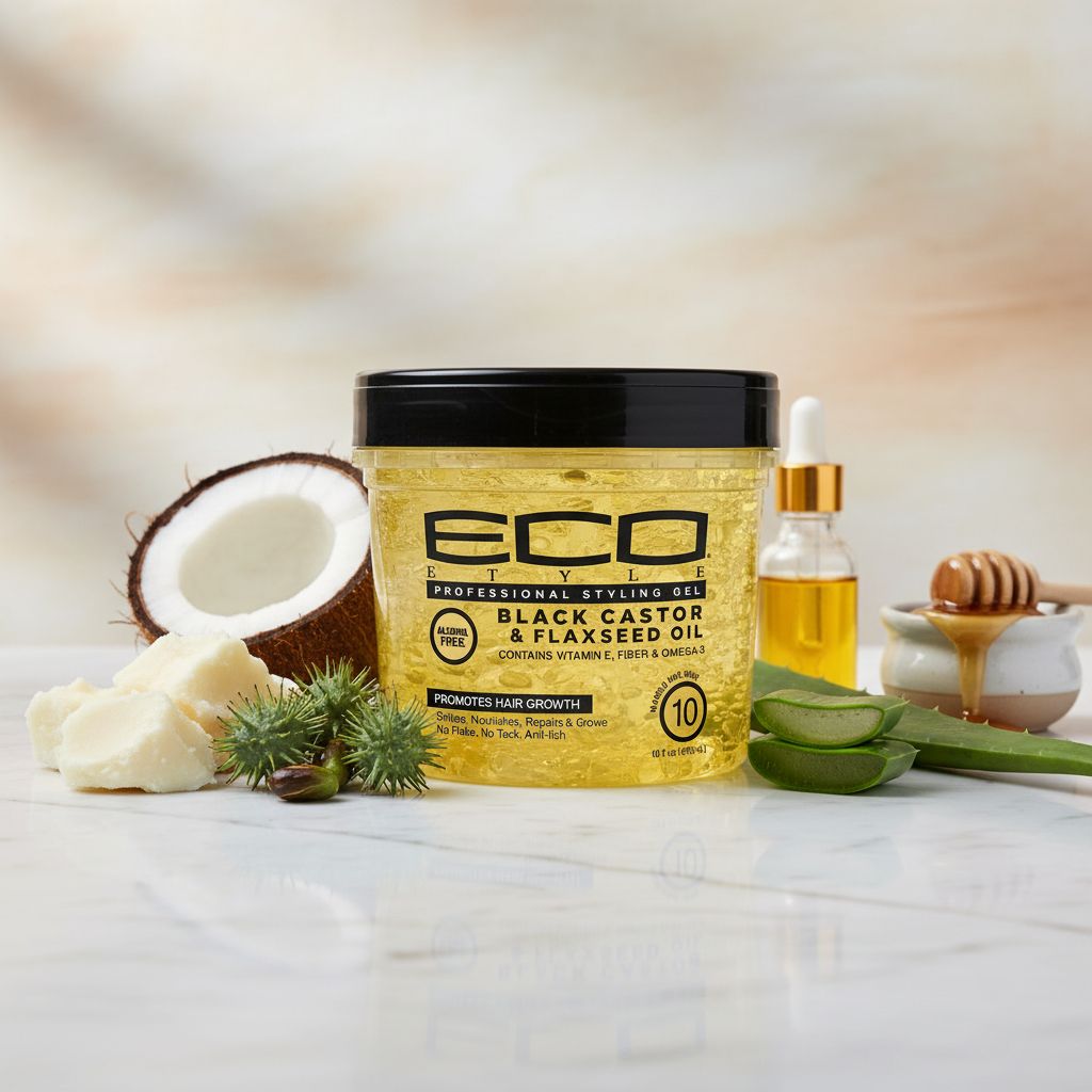 Eco Style Gel Ricin Noir & Huile de Lin 473 ml - ingredients