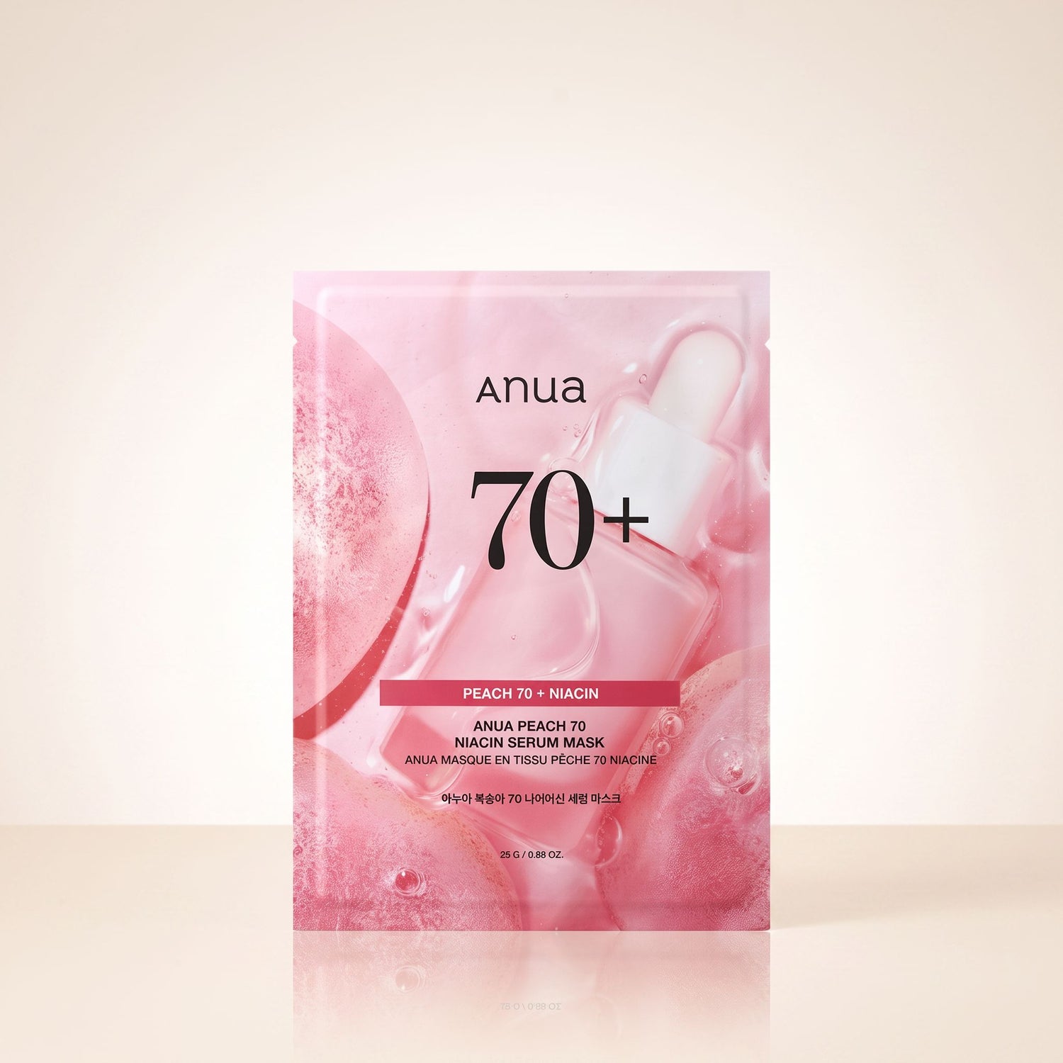 Anua - Peach 70 Niacin Serum Mask — Sérum masque à la pêche illuminant - hero