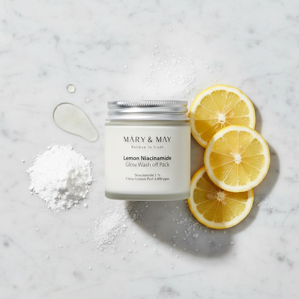 Mary & May - Lemon Niacinamide Glow Wash Off Pack — Éclat lumineux et purifiant - ingredients