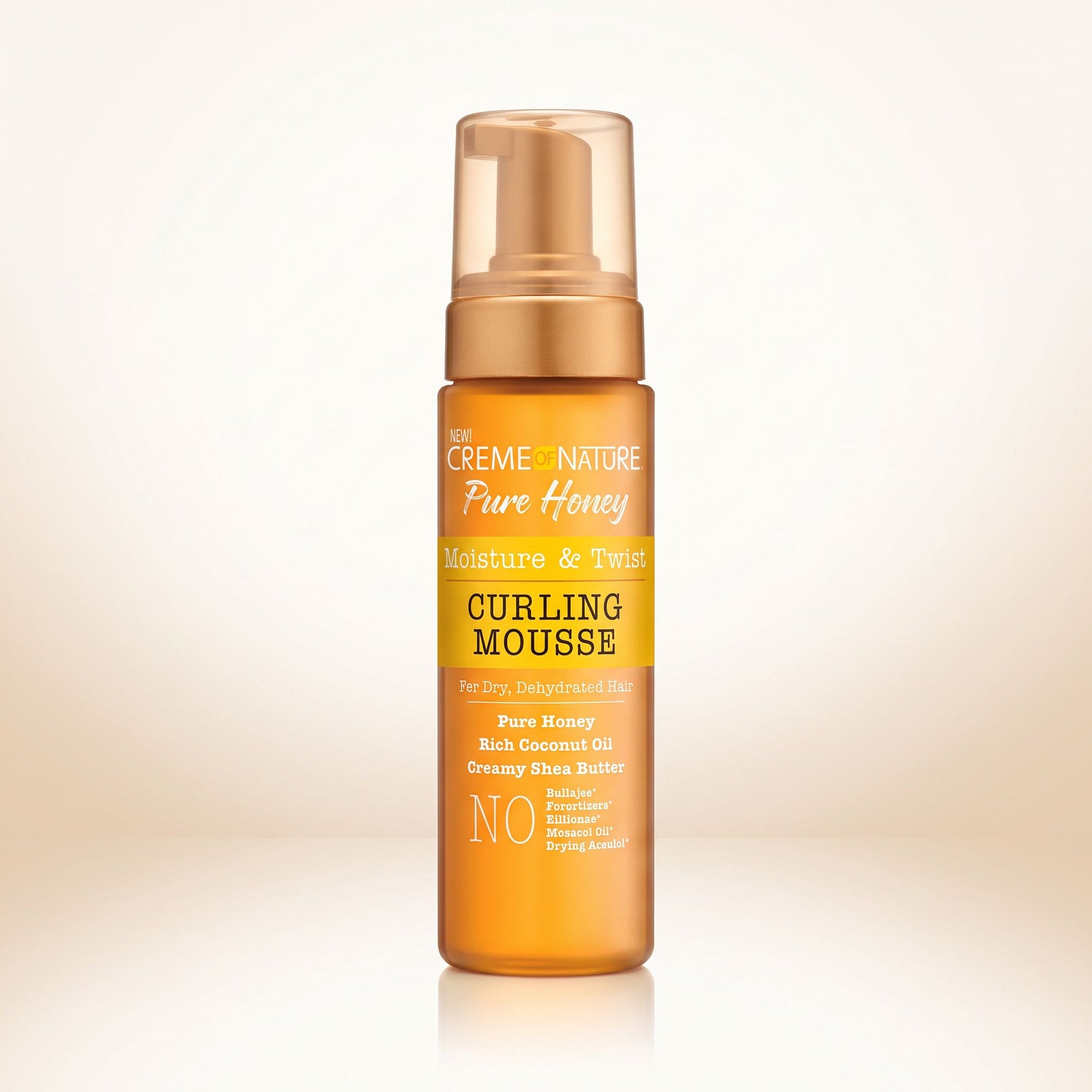 Creme of Nature Pure Honey – Mousse Boucles & Fixation 7oz (Foaming Curling Mousse) - hero