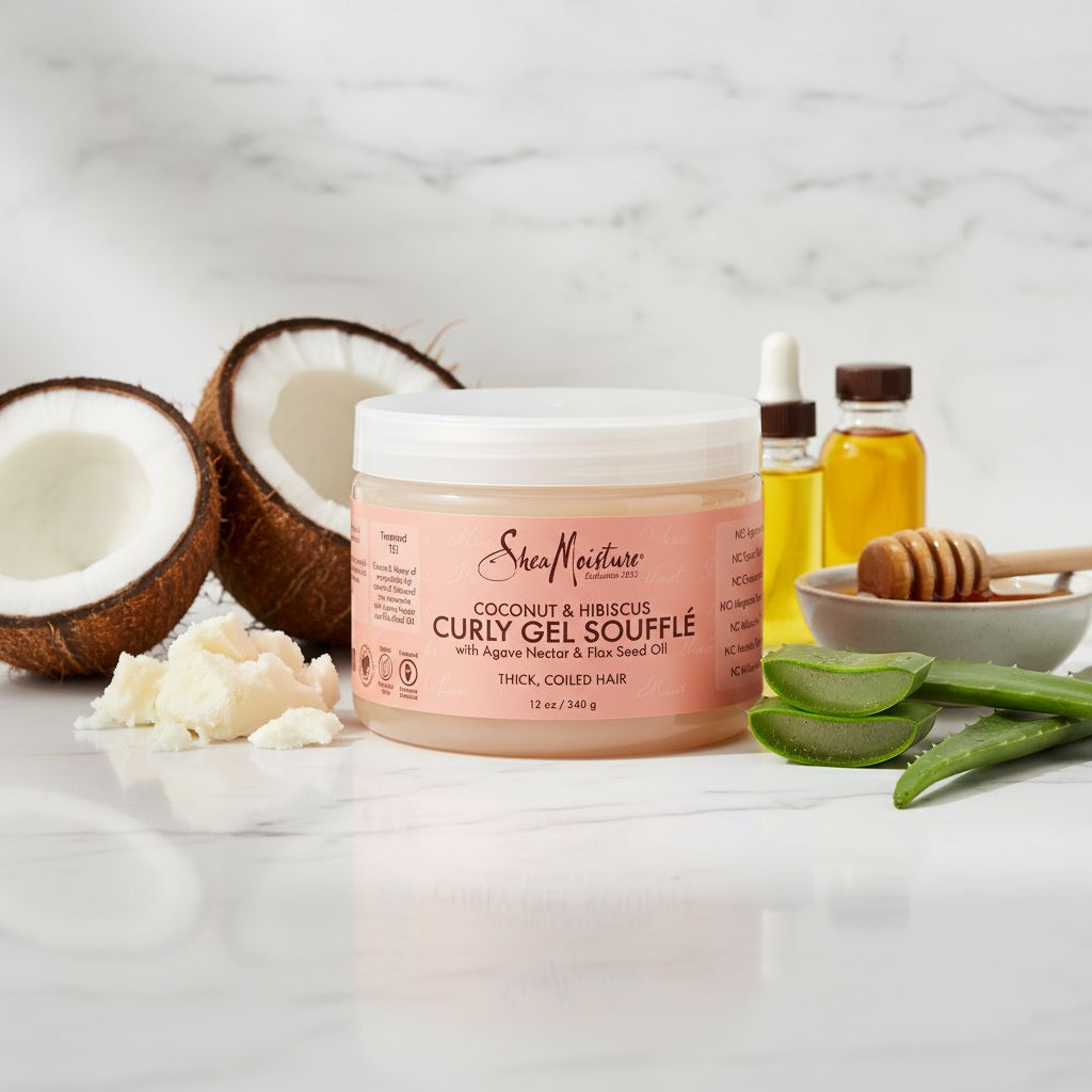 Shea Moisture – Coconut & Hibiscus Curling Gel Soufflé 340g - ingredients