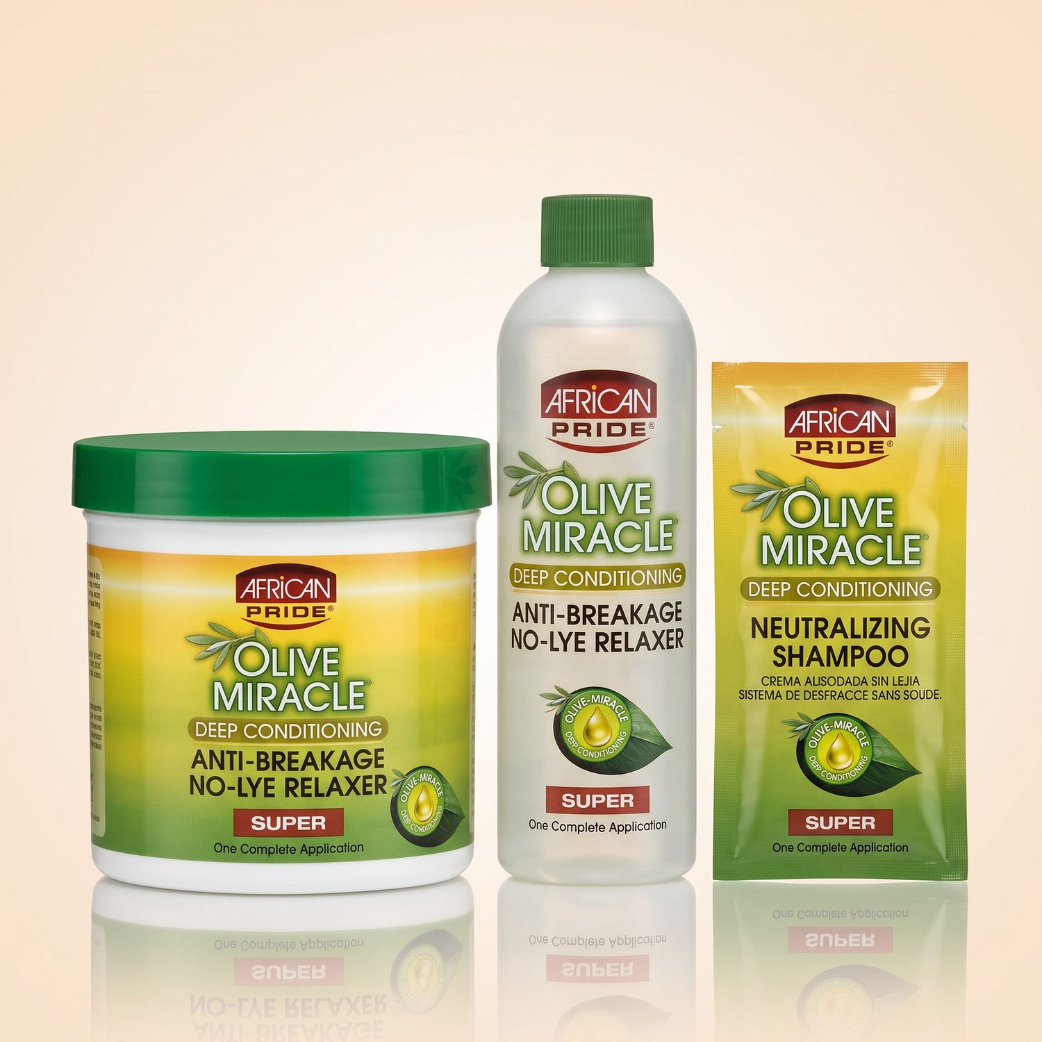 African Pride Olive Miracle Anti-Breakage Défrisant Sans Soude – Super - hero