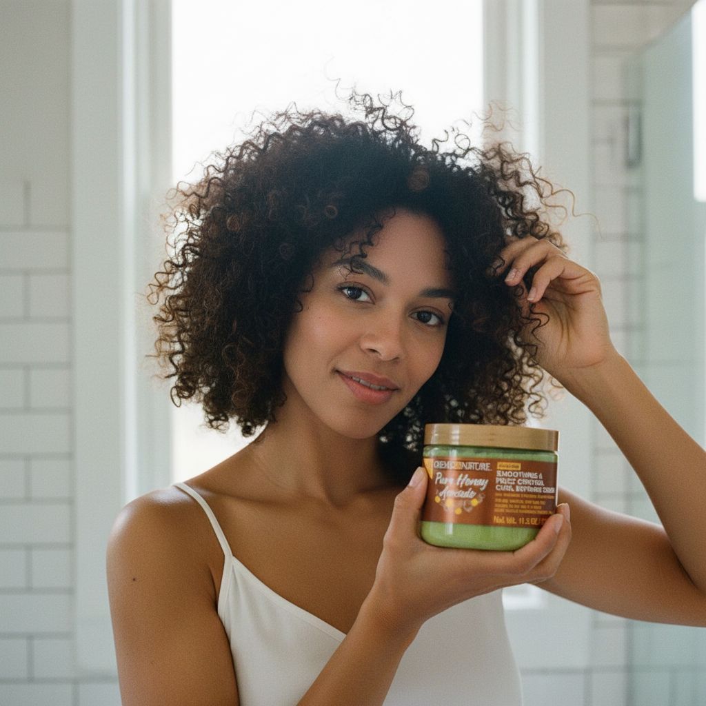 Creme of Nature Pure Honey Avocado – Crème Boucles Nourrissante Hair Food 11.5oz (Hair Food Curl Cream et anti-frizz) - lifestyle