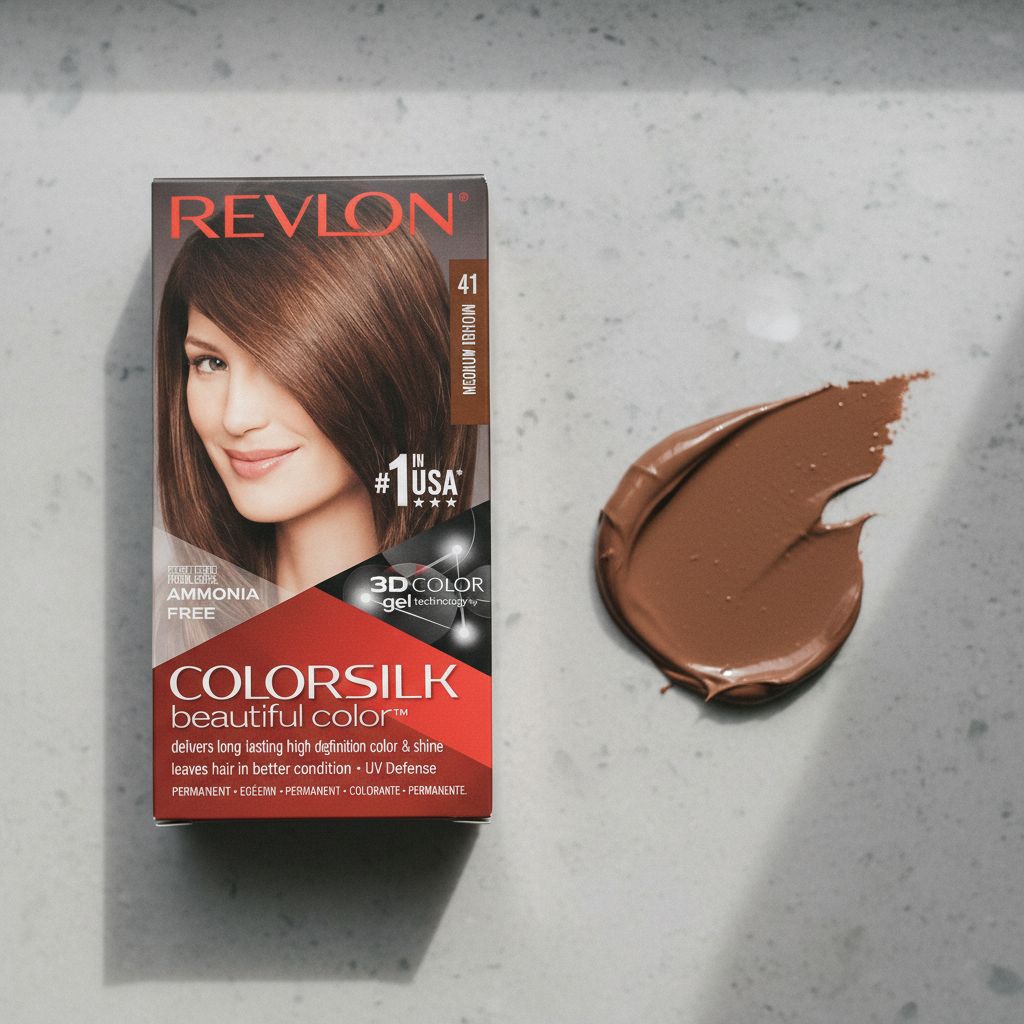 Revlon Colorsilk 41 Châtain Moyen - texture