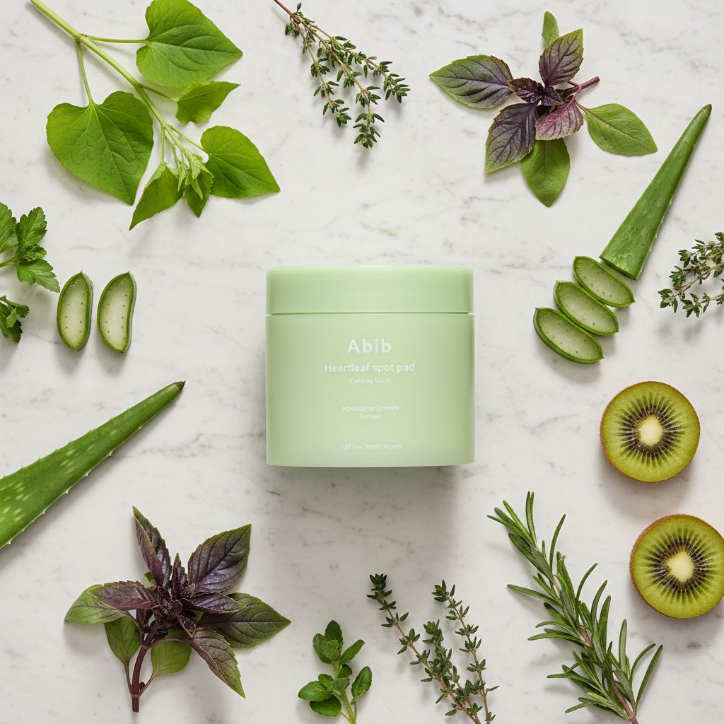 Abib Heartleaf Spot Pad Calming Touch – Disques Apaisants Anti-Imperfections (80 pads) - ingredients