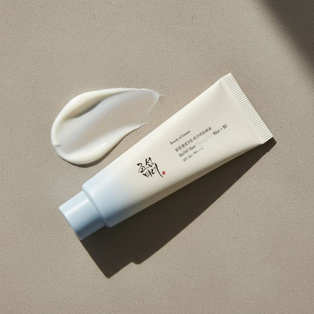 [Beauty of Joseon(EU)] RELIEF SUN AQUA FRESH : RICE + B5 SPF50 50ML — Protection solaire hydratante riz - texture