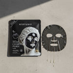 Mary & May - Vegan Collagen Charcoal PDRN Mask — Masque purifiant collagène végétal - texture