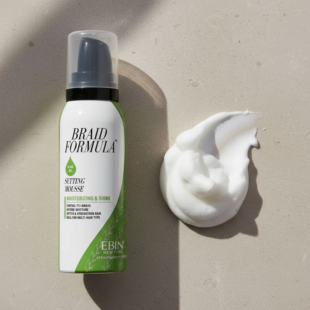EBIN Braid Formula Setting Mousse Olive 354ml - texture