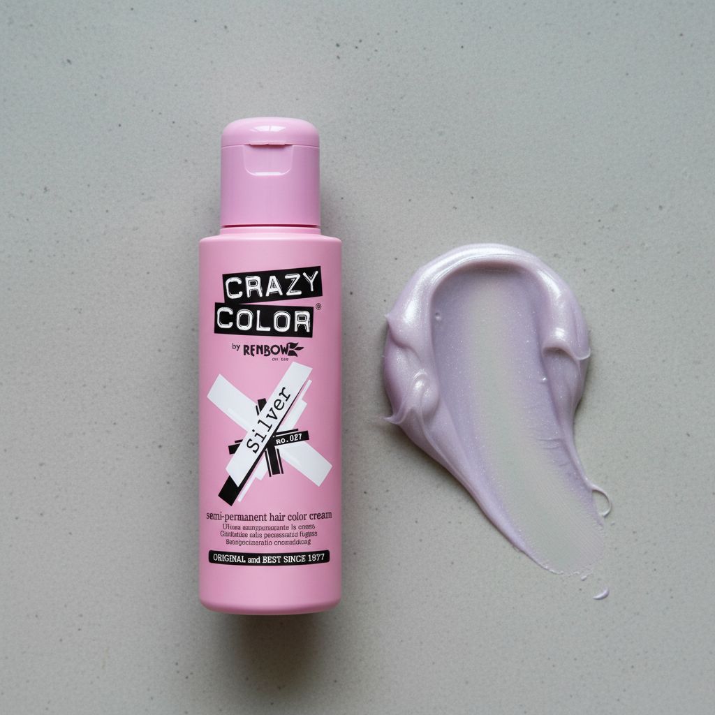 Crazy Color Silver 100 ml - texture