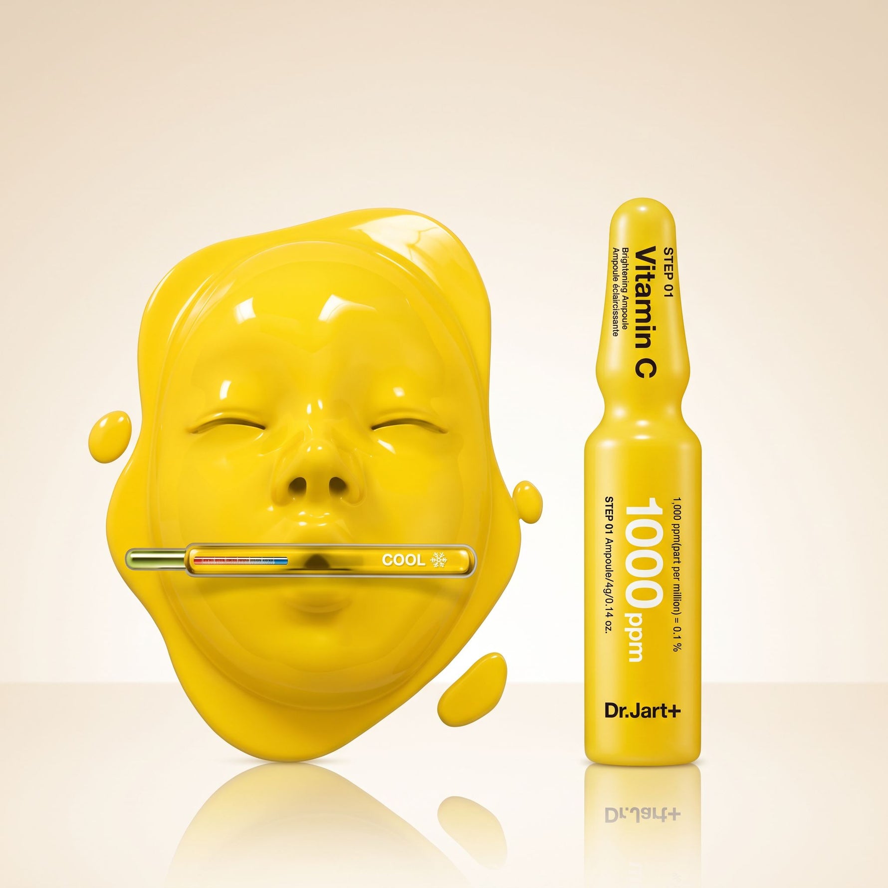 Dr.Jart+ - Cryo Rubber with Brightening Vitamin C Mask — Éclat instantané et rajeunissement visage - hero