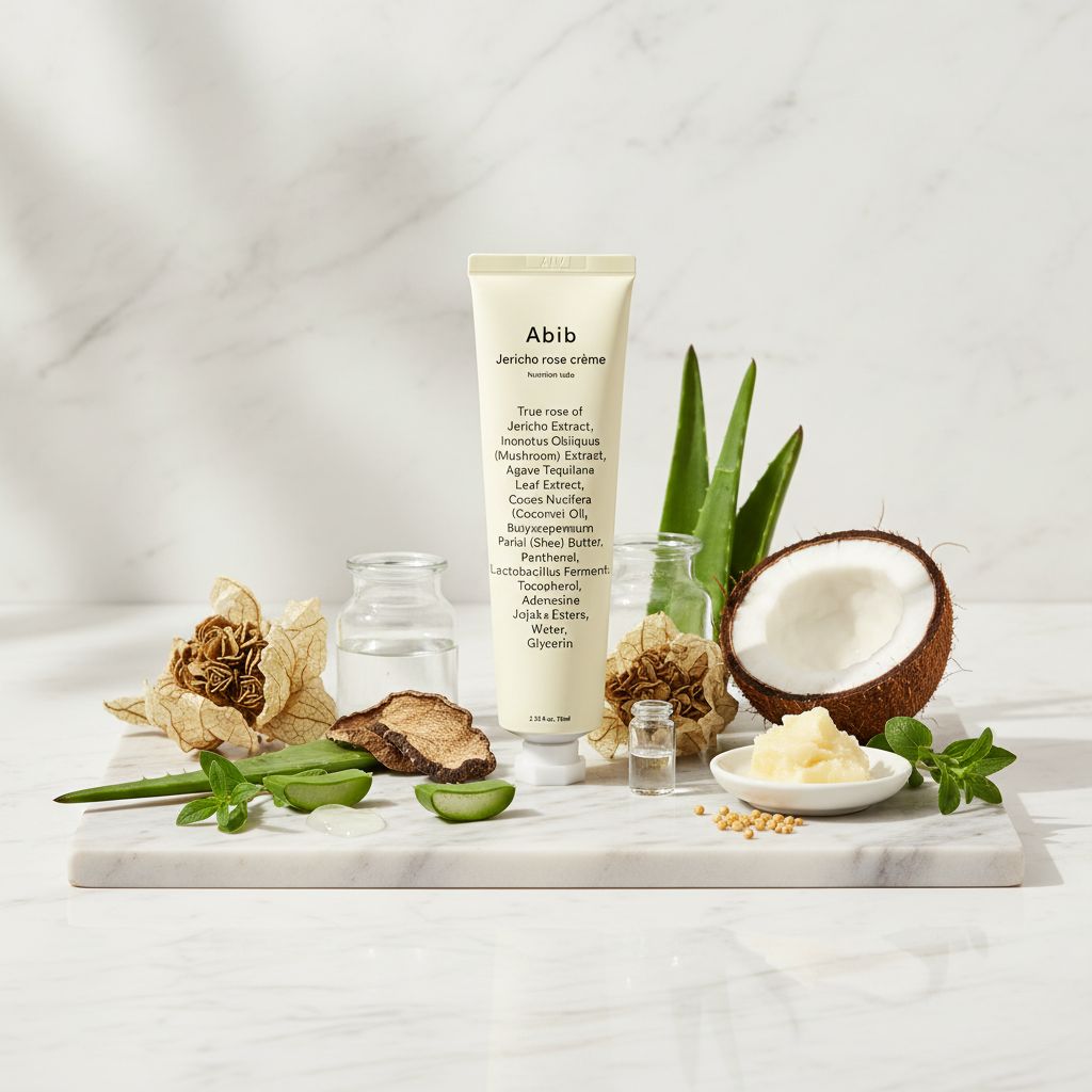 Abib Jericho Rose Crème Nutrition – Crème Nourrissante Hydratante 75 ml - ingredients