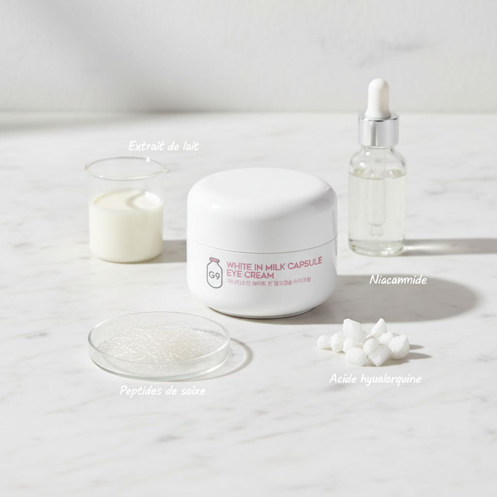 [G9] [G9] White In Milk Capsul Eyecream — Regard lumineux et jeunesse - ingredients