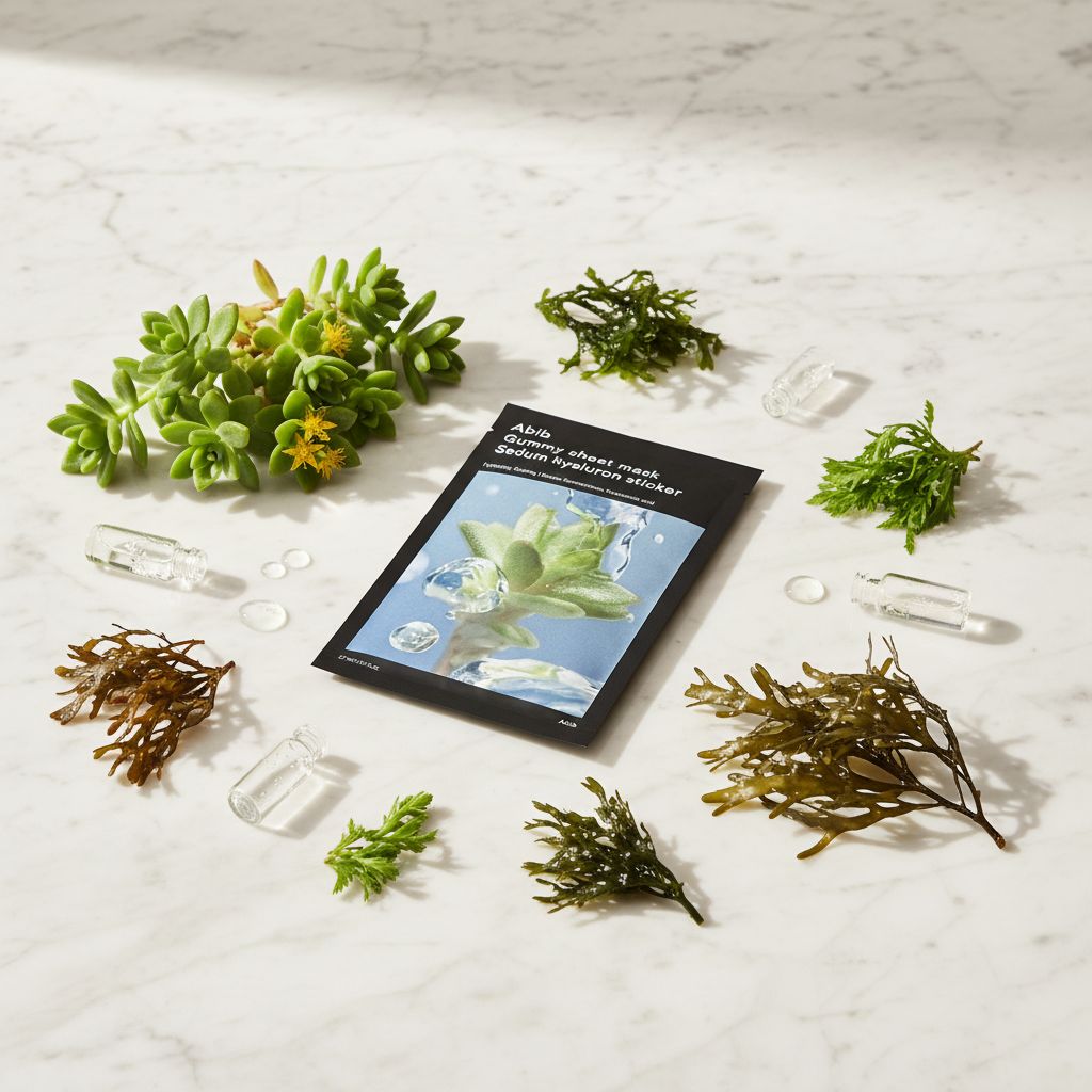 [Abib] [1ea] GUMMY SHEET MASK SEDUM HYALURON STICKER (2024) — Hydratation intense et repulpante - ingredients