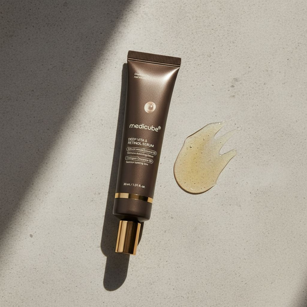 Medicube Deep Vita A Retinol Serum – Sérum Anti-Âge au Rétinol 30 ml - texture