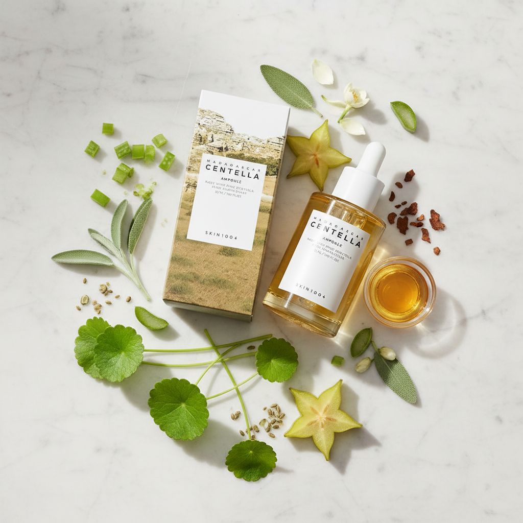 SKIN1004 Madagascar Centella Ampoule – Ampoule Apaisante à la Centella 55 ml - ingredients