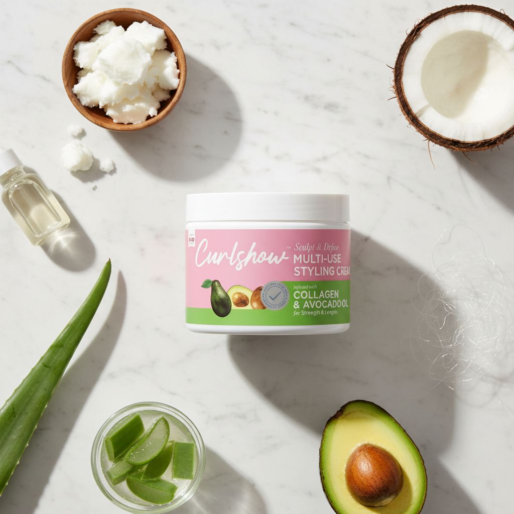 CURLSHOW – Crème Coiffante Multi-Usage Hydratante 340g (Multi-Use Styling Cream) - ingredients