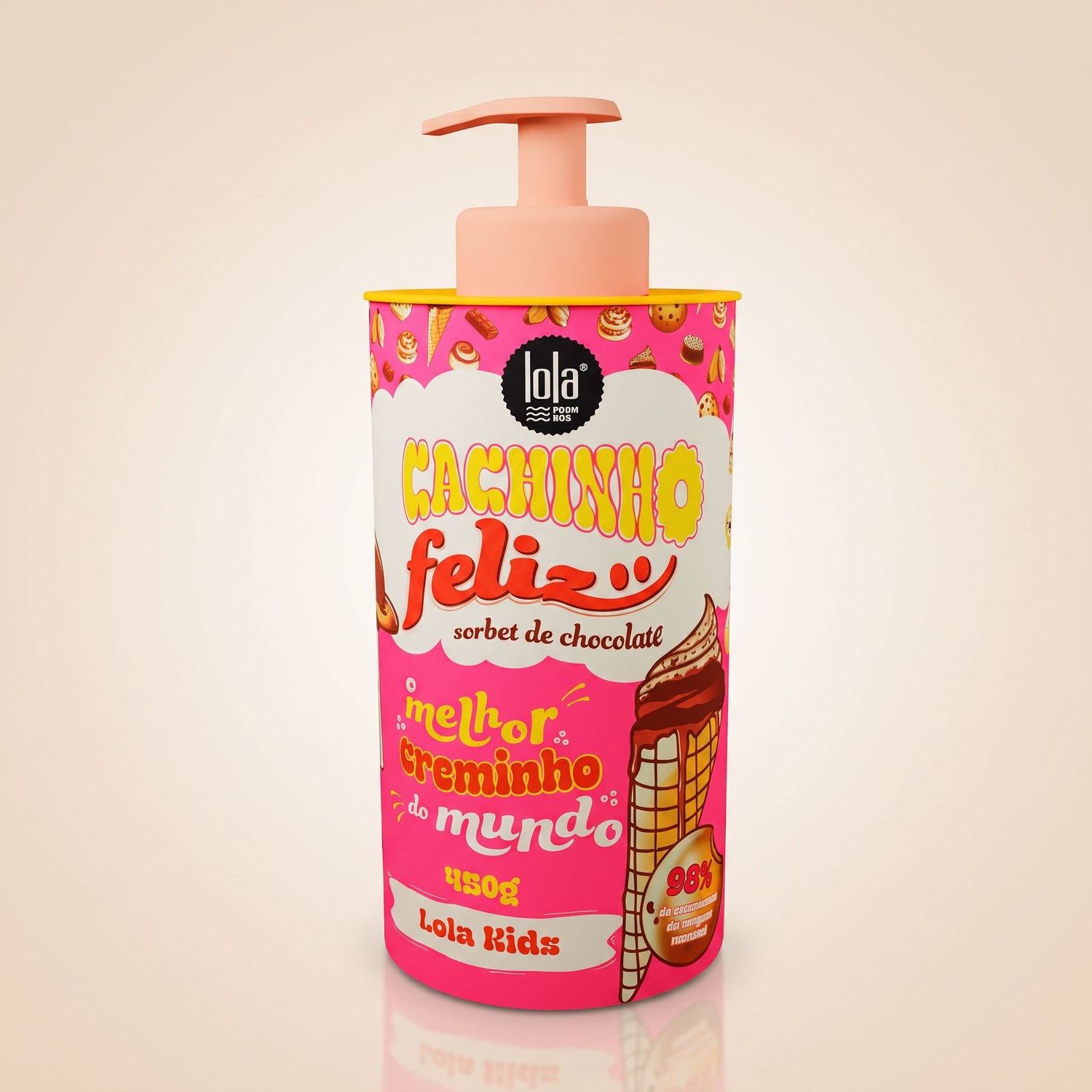Lola Kids – Cachinho Feliz Sorbet de Chocolate Crème Boucles Enfant 450g - hero