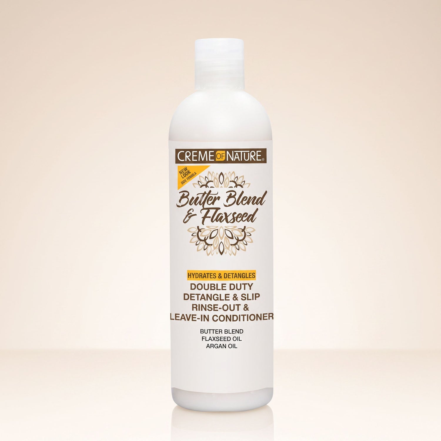 Creme of Nature – Leave-In Hydratant Butter Blend & Flaxseed 12oz (BB&F Leave-In Conditioner) - hero