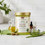 African Pride Moisture Miracle – Gel Coiffant Fixation Maximum Huile d’Olive & Tea Tree (Olive Oil & Tea Tree Oil Max Hold Styling Gel) 510g - ingredients