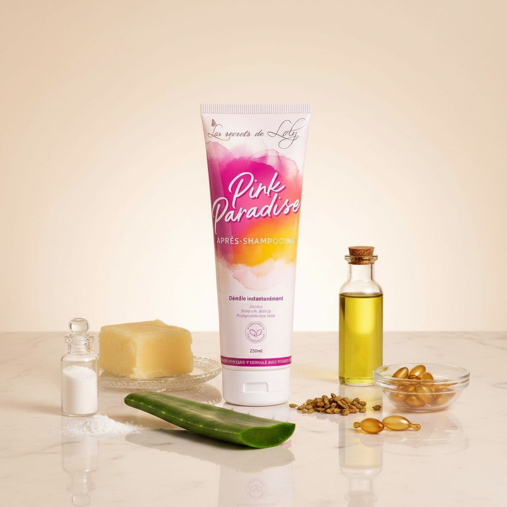 Les Secrets de Loly – Pink Paradise Après-Shampoing Hydratant 250ml - ingredients