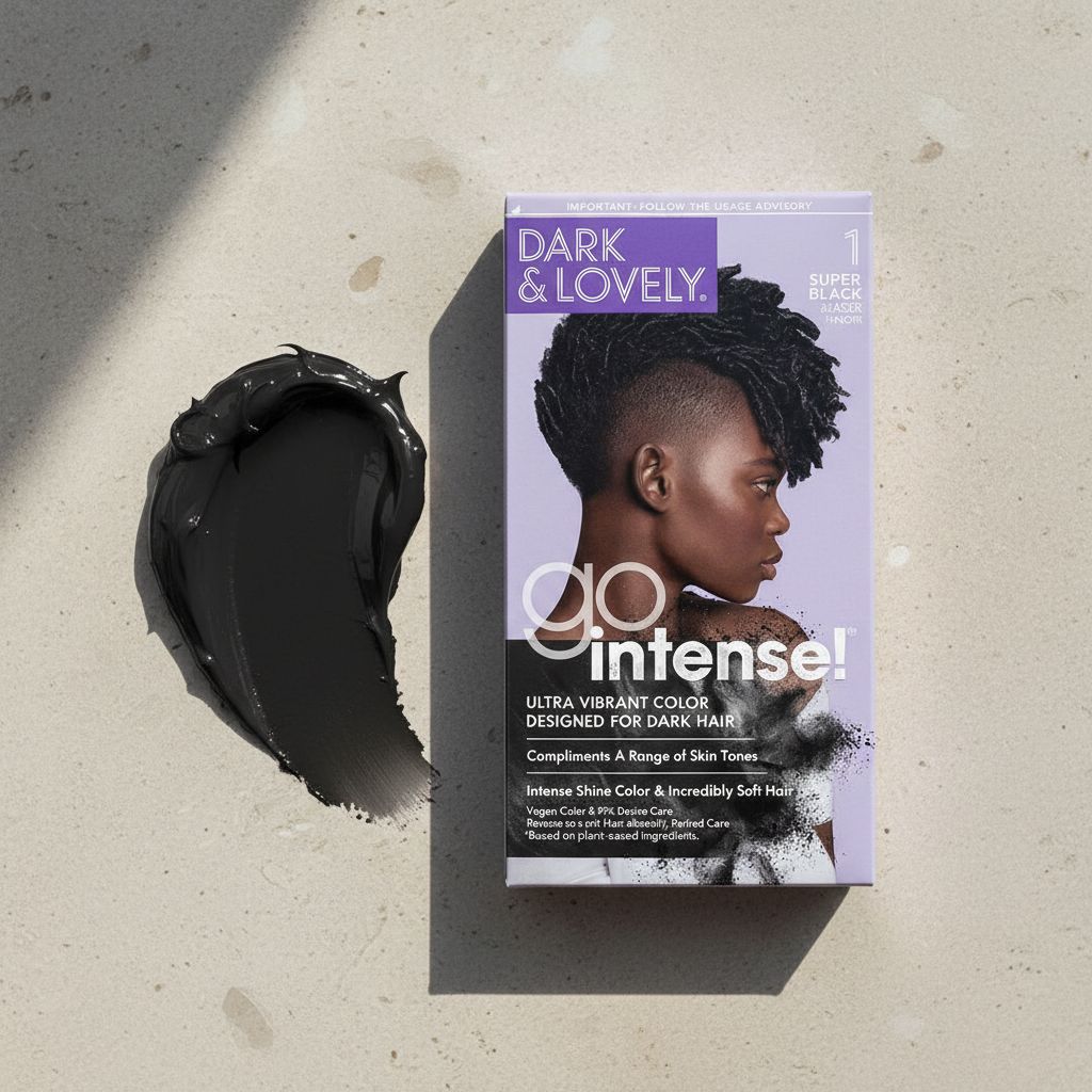 Dark & Lovely Go Intense Super Black 1 - texture
