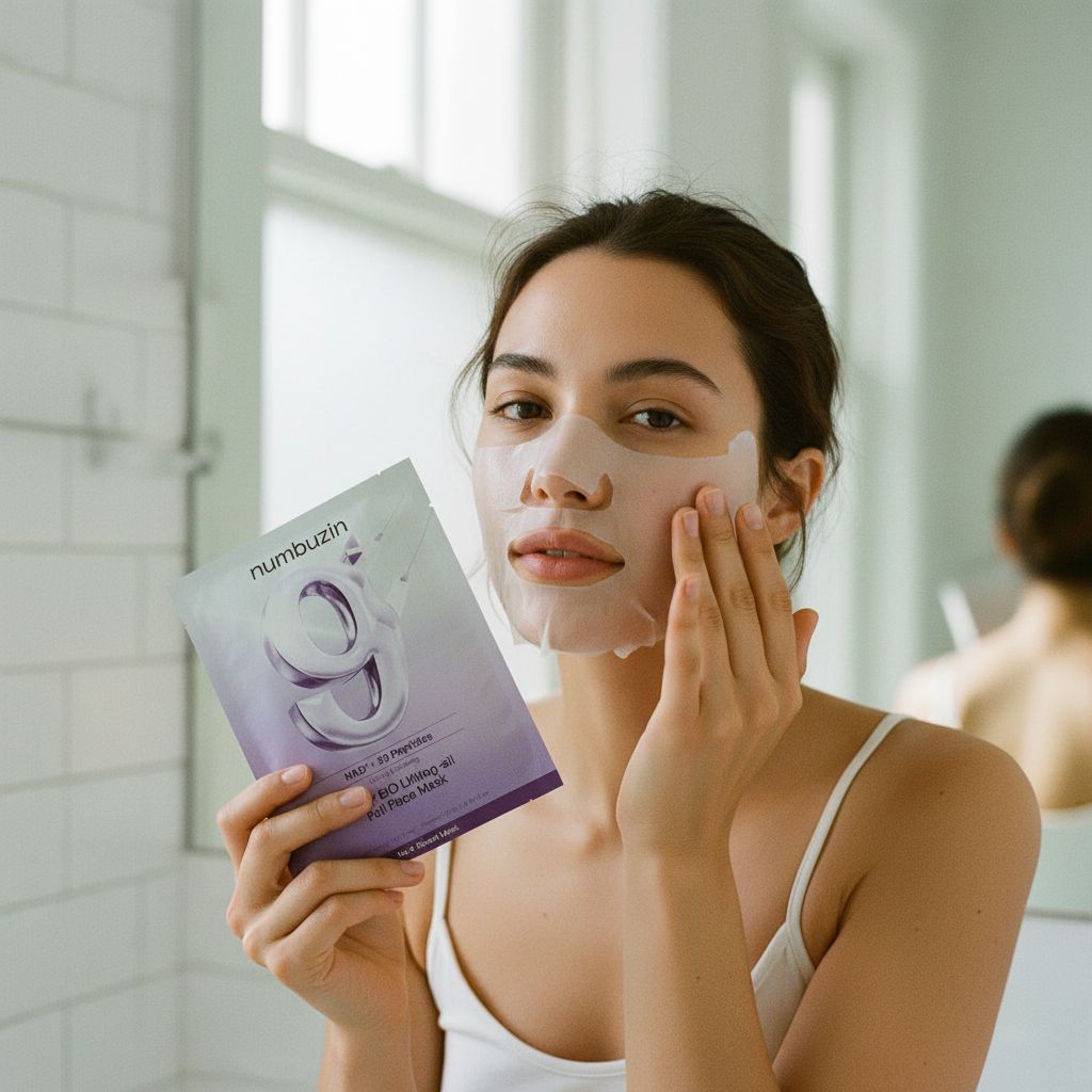 [Numbuzin] (4EA) No.9NAD  Bio Lifting Full Cover Facial Mask (+GWP) — Lifting complet et couverture totale - lifestyle