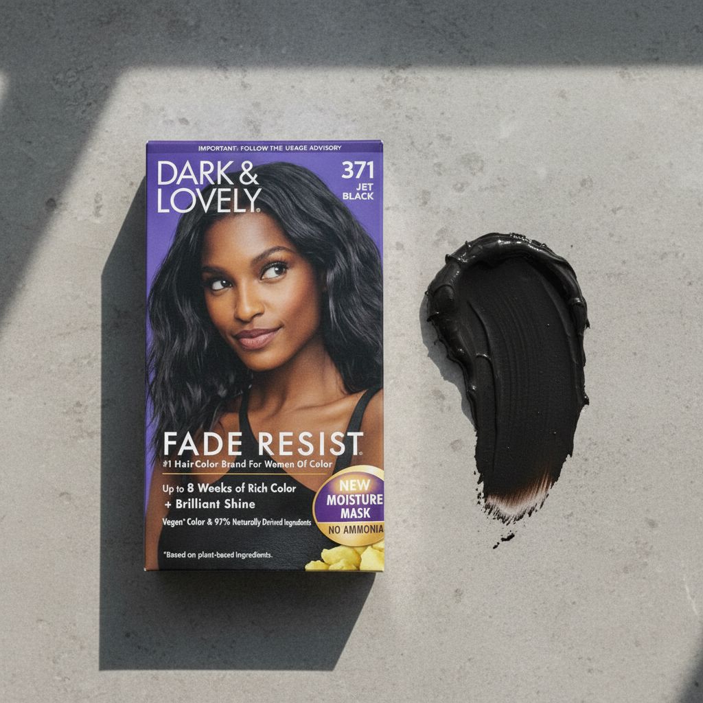Dark & Lovely Fade Resist Jet Black 371 - texture