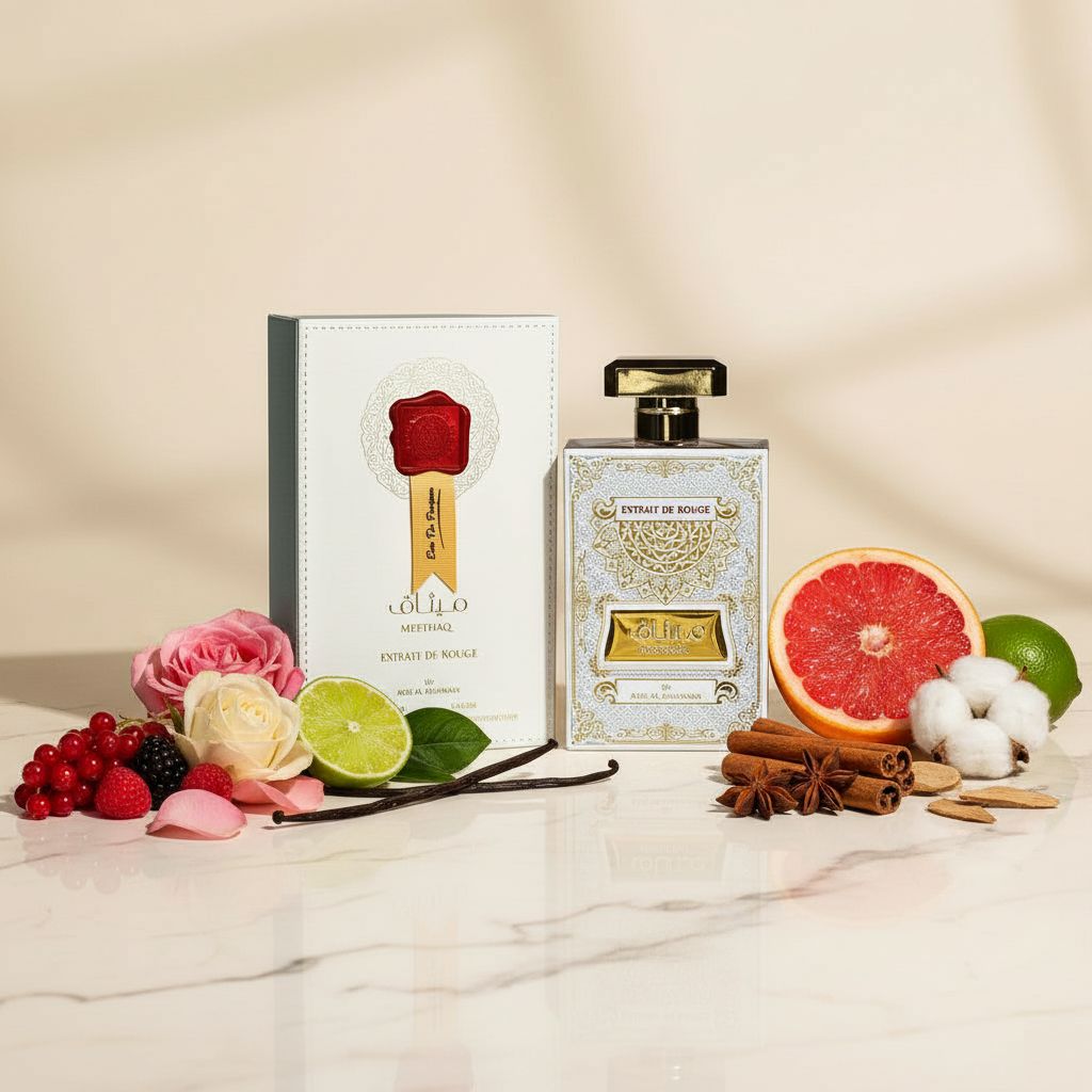 MEETHAQ Extrait De Rouge Eau de Parfum - 100ml BY ARD AL ZAAFARAN - ingredients