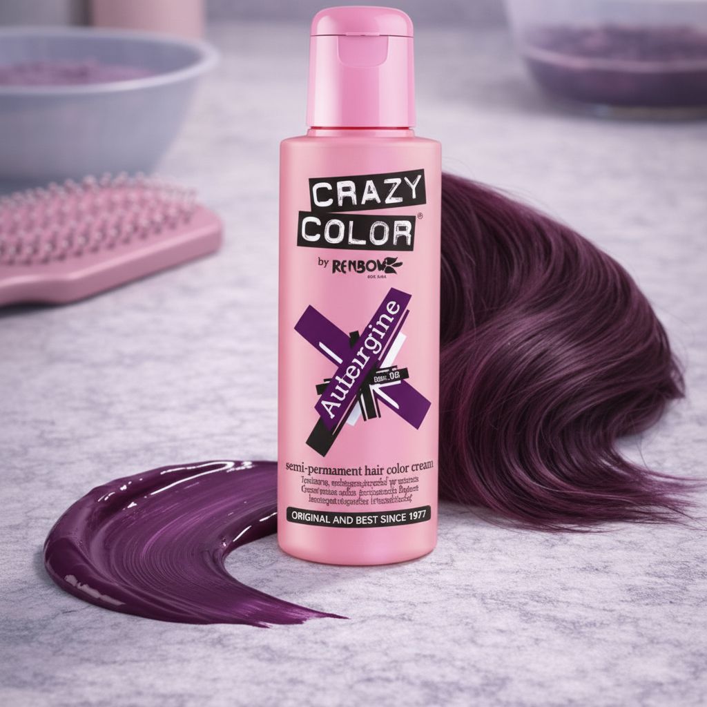 Crazy Color Aubergine 100 ml - texture