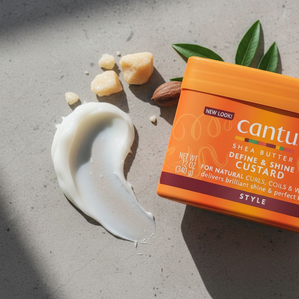CANTU – Custard Définition & Brillance au Karité 12oz (SB Define & Shine Custard) - texture