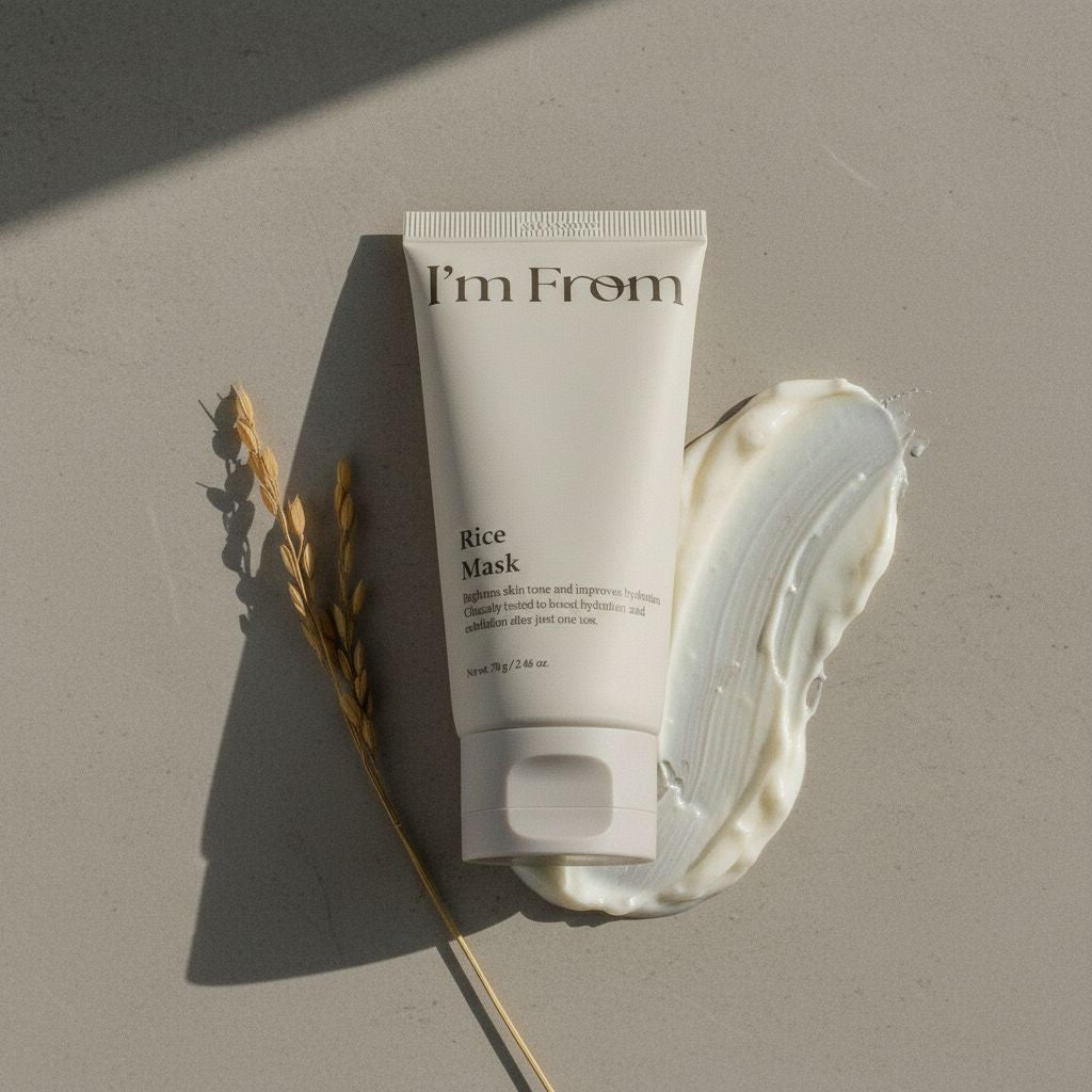 [IM From] (Renew) RICE MASK 70g — Masque riz purifiant régénérant - texture