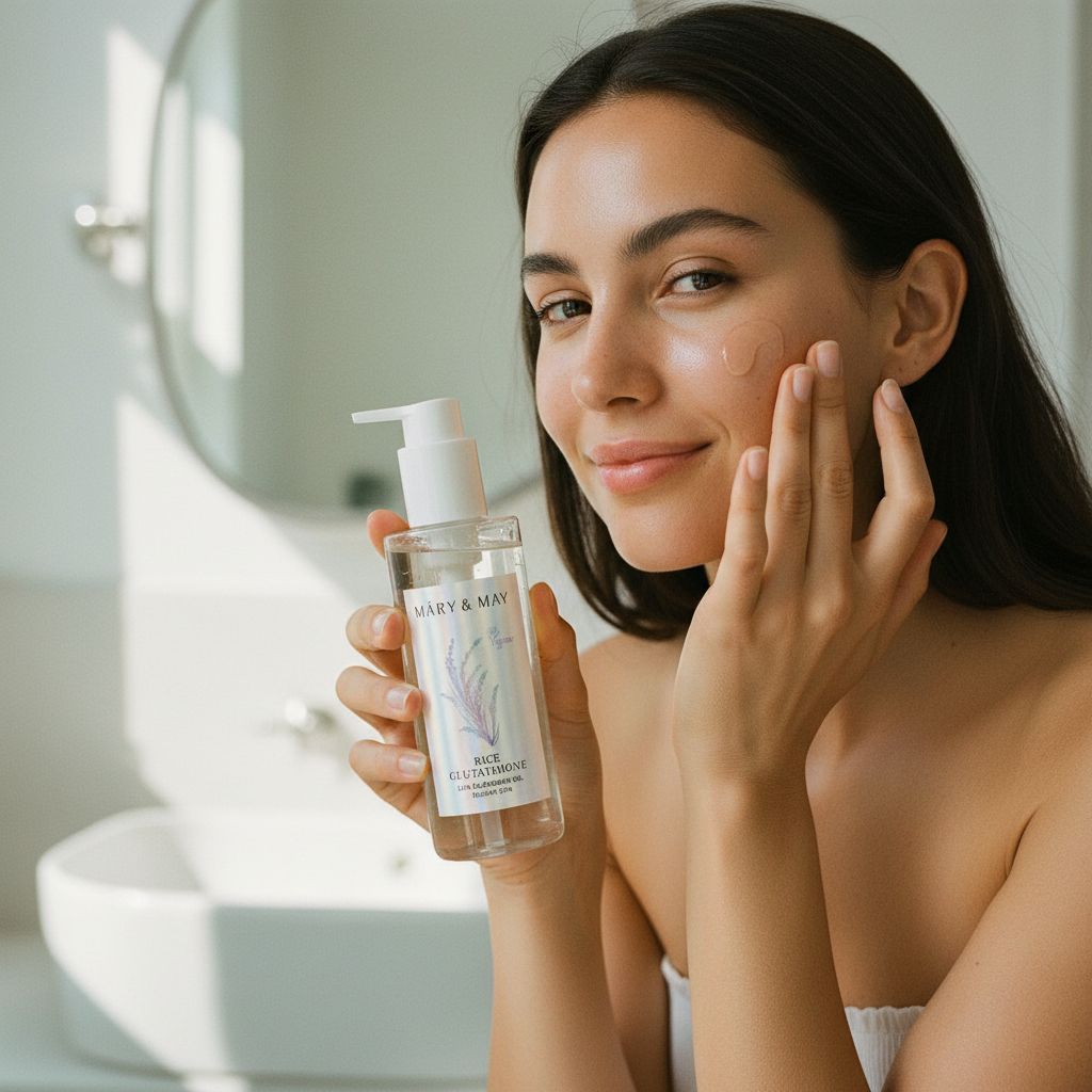 Mary & May - Rice Glutathione LHA Cleansing Oil - 200ml — Nettoyage profond et éclat - lifestyle