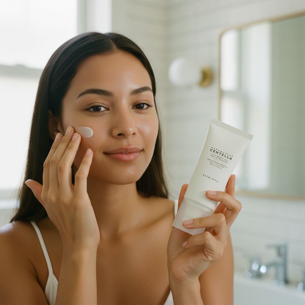 SKIN1004 - Tone Brightening Tone-up Sunscreen SPF50+ PA++++ 50ml — Éclat unifié et protection intense - lifestyle