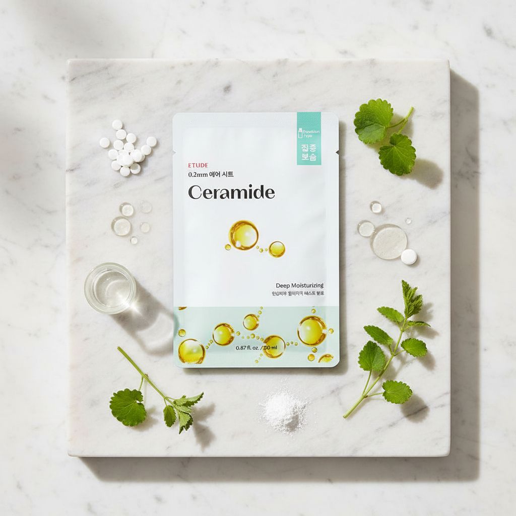 Etude House - 0.2 Ceramide Facial Mask Sheet — Hydratation intense et réparation céramides - ingredients