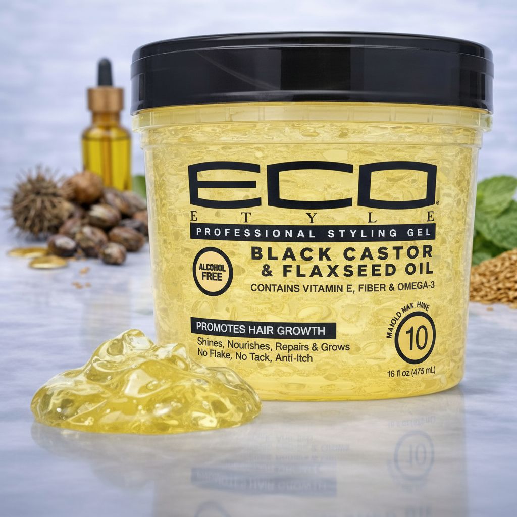 Eco Style Gel Ricin Noir & Huile de Lin 473 ml - texture