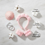 2.99 ACCESOIRES SKIN CARE TWIST EPONGE BANDEAU+2 POIGNETS — Nettoyage efficace et confort - ingredients