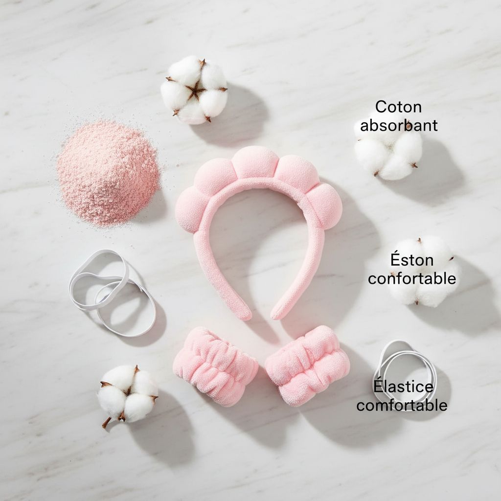 2.99 ACCESOIRES SKIN CARE TWIST EPONGE BANDEAU+2 POIGNETS — Nettoyage efficace et confort - ingredients