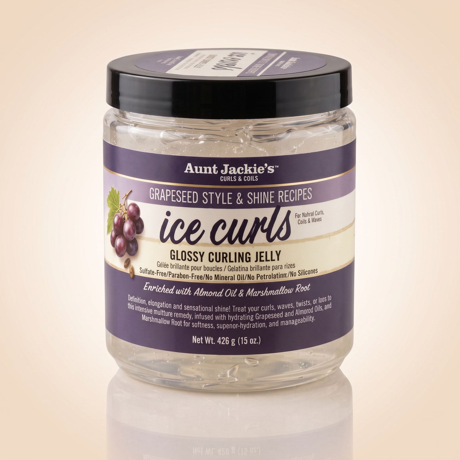 Aunt Jackie’s Grapeseed Ice Curls Glossy Curling Jelly 426 g (15 oz) - hero