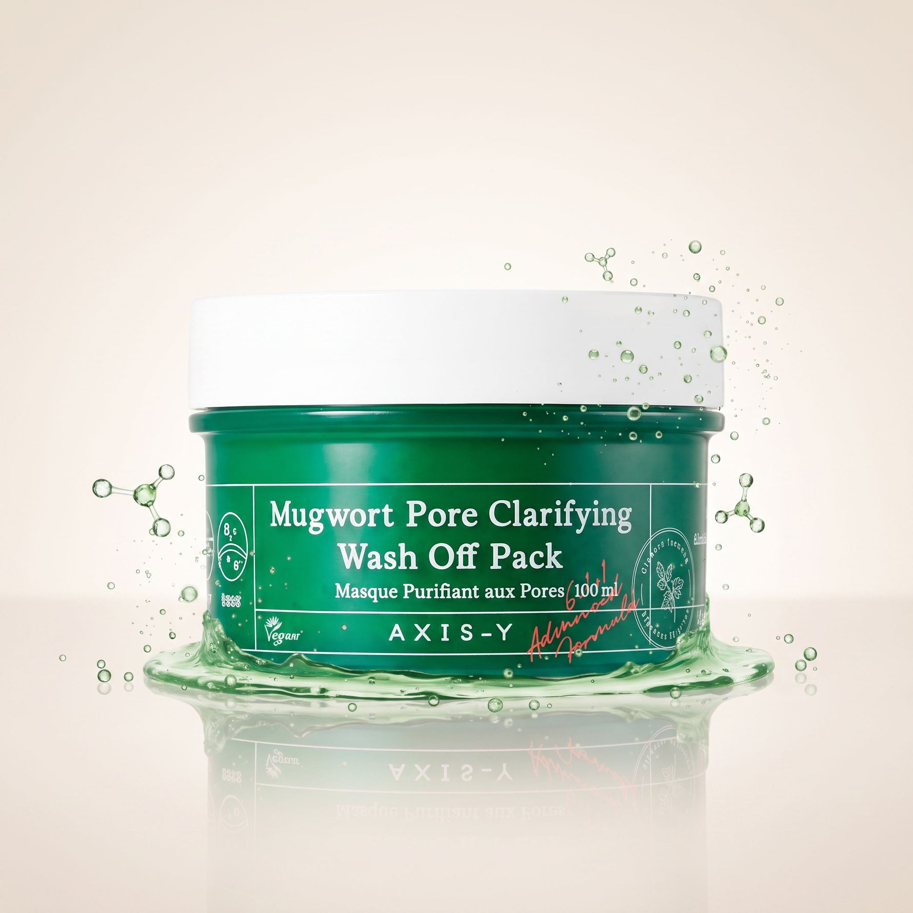 AXIS-Y Mugwort Pore Clarifying Wash-Off Pack – Masque Purifiant aux Pores 100 ml - hero