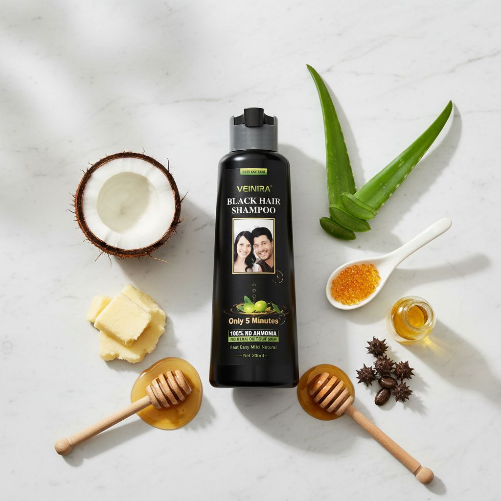 VEINIRA BLACK HAIR Shampoo 200ml (Bouteille) - ingredients