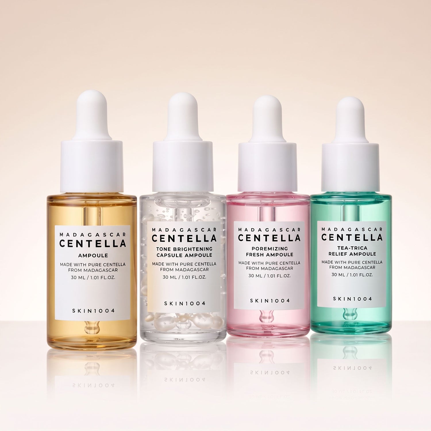 [Skin1004] Madagascar Centella Ampoule Kit (mini ampoule 4 types) — Sérums apaisants centella asiatica - hero