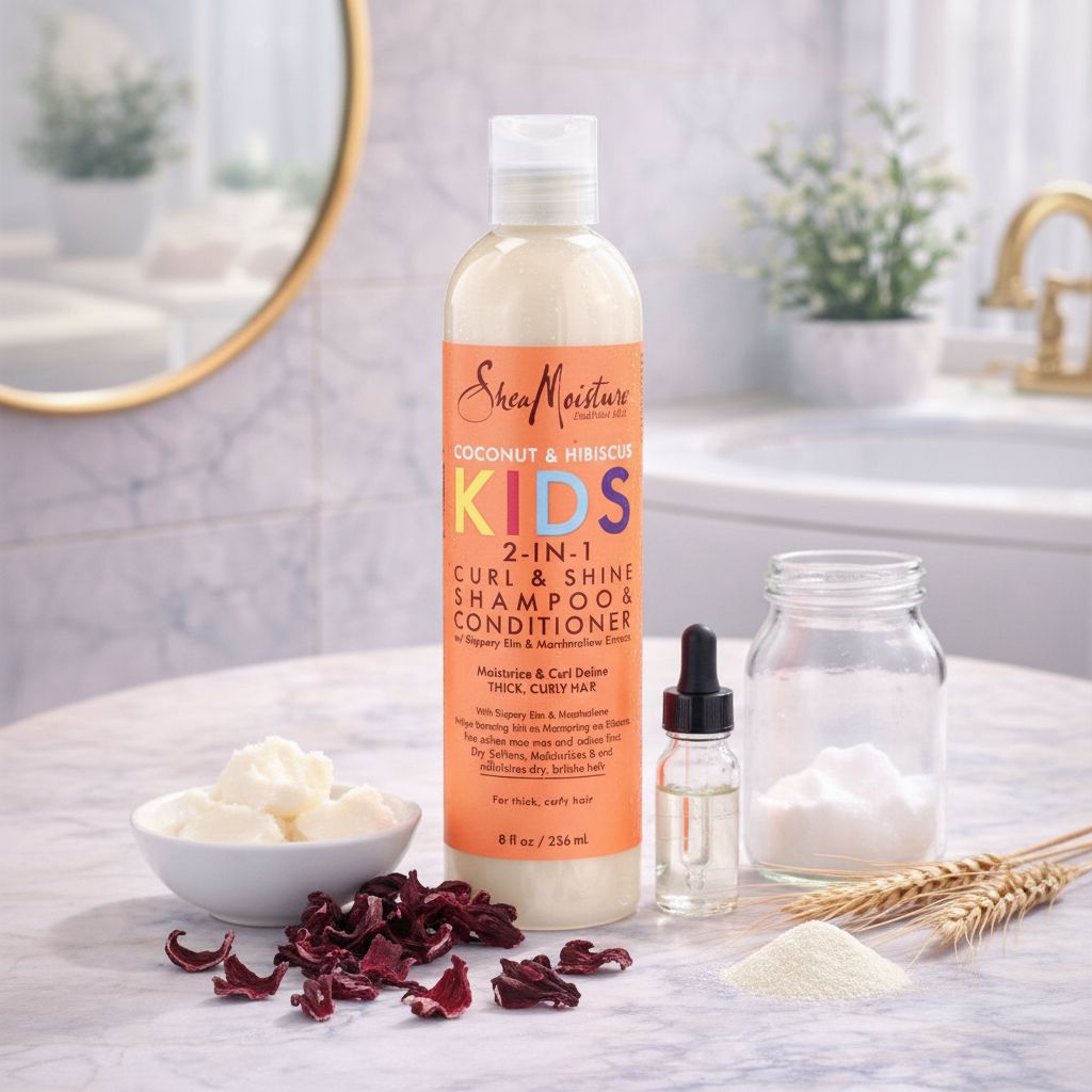Shea Moisture Coconut & Hibiscus Kids 2-en-1 Shampooing & Après-Shampoing 236 ml - ingredients