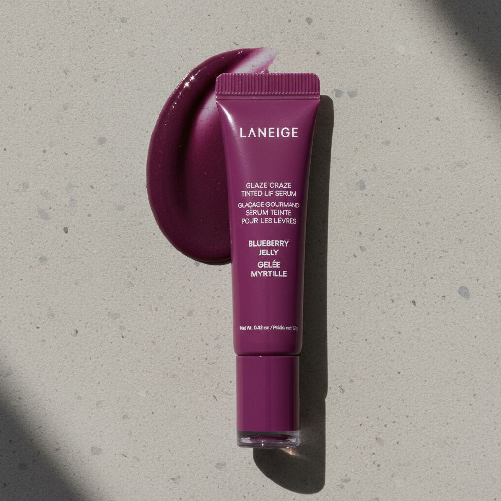 LANEIGE – Glaze Craze Tinted Lip Serum (Blueberry Jelly), 12g - texture