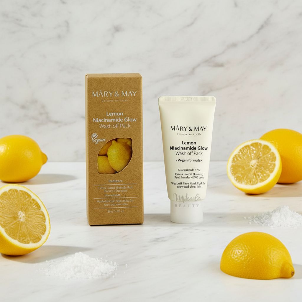 [Mary&May] Lemon Niacinamide Glow Wash off Pack 30g — Masque éclat citron purifiant - ingredients