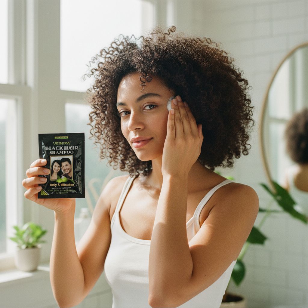 VEINIRA BLACK HAIR Shampoo (Sachet) - lifestyle