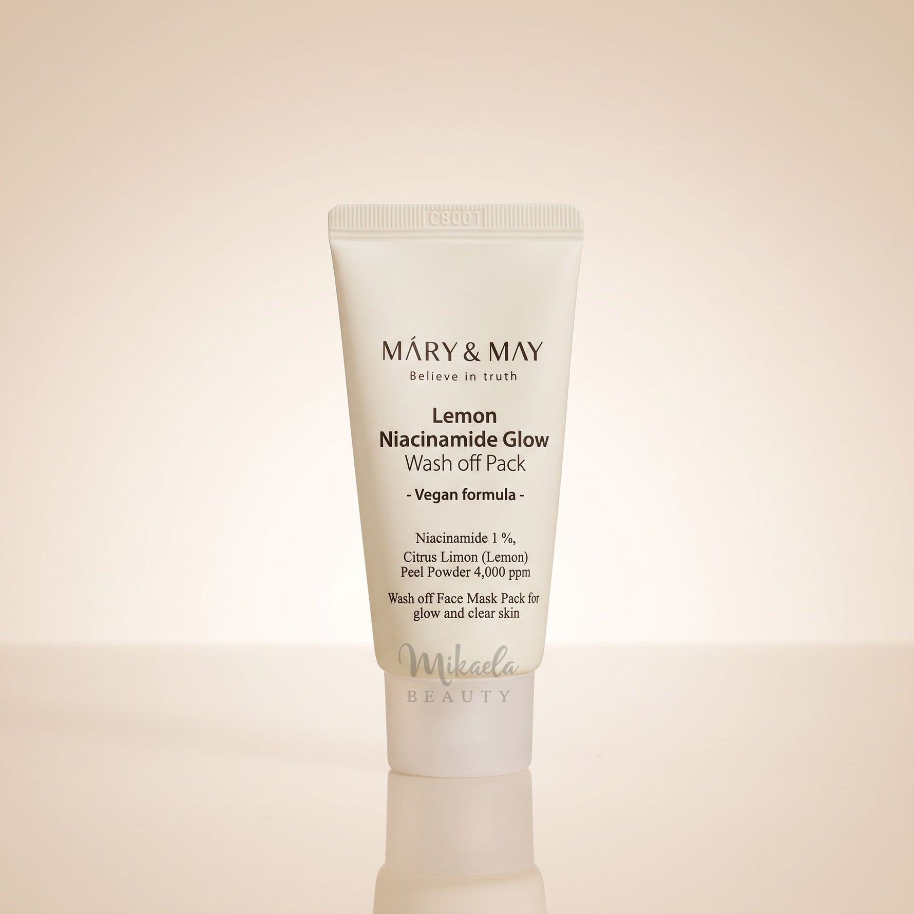 [Mary&May] Lemon Niacinamide Glow Wash off Pack 30g — Masque éclat citron purifiant - hero