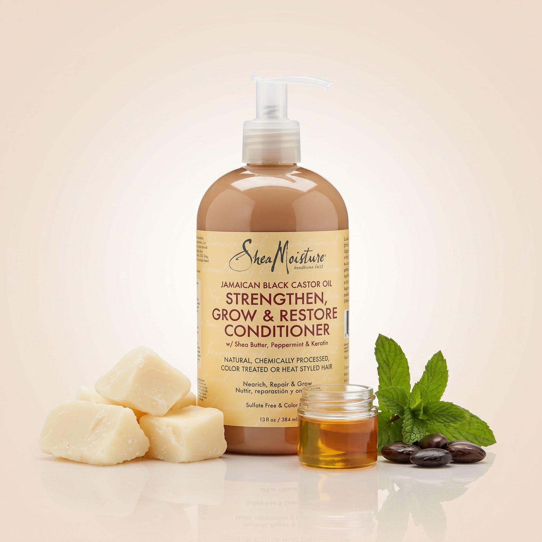 Shea Moisture – Jamaican Black Castor Oil Strengthen & Restore Leave-In Conditioner 340ml - hero
