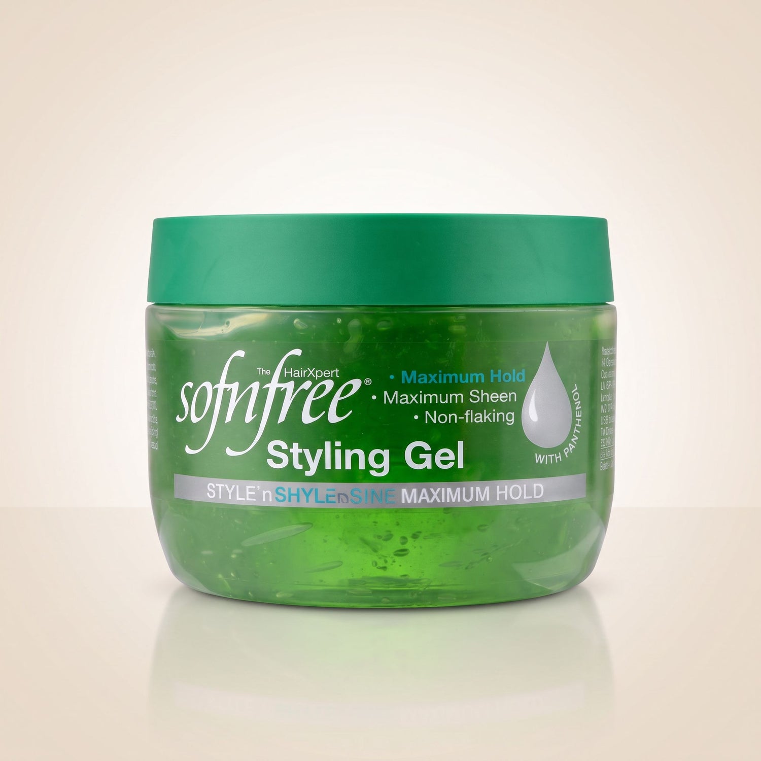 Sofn Free Styling Gel Vert 250 ml - hero
